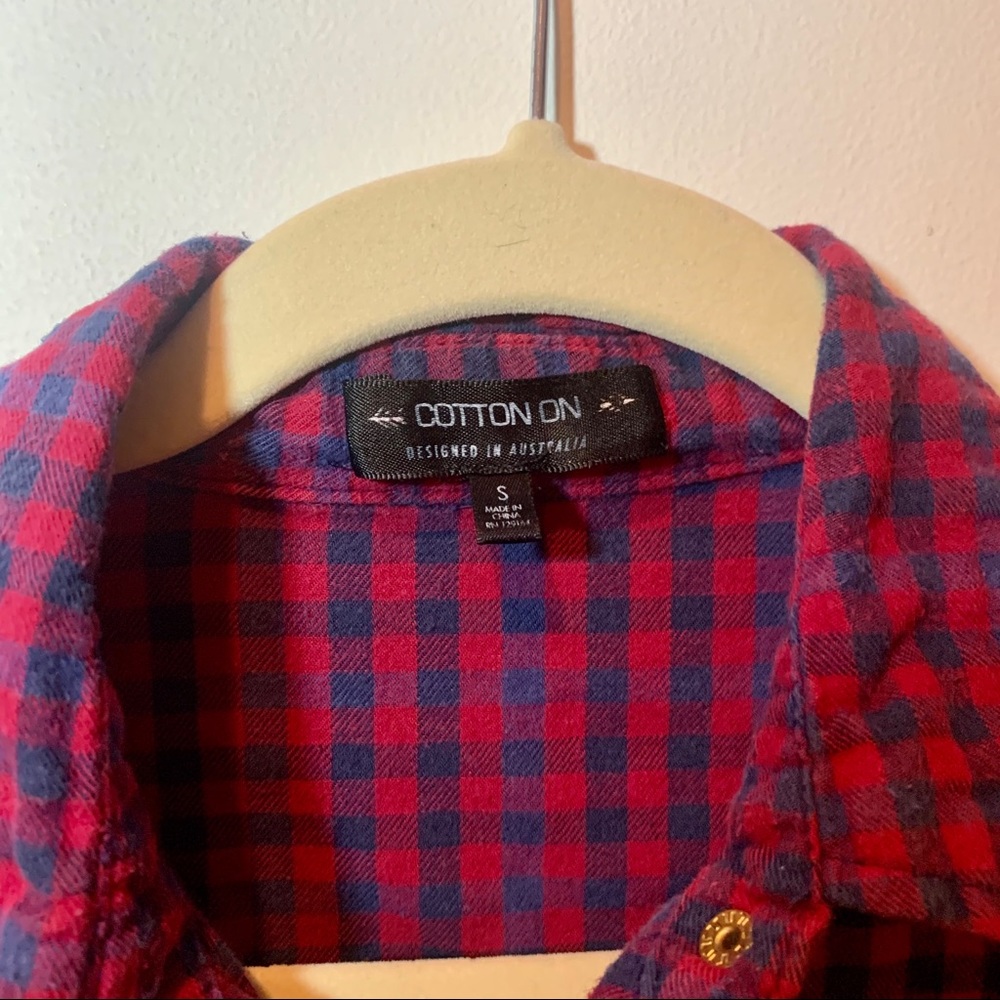 Plaid button up - Picture 2 of 3
